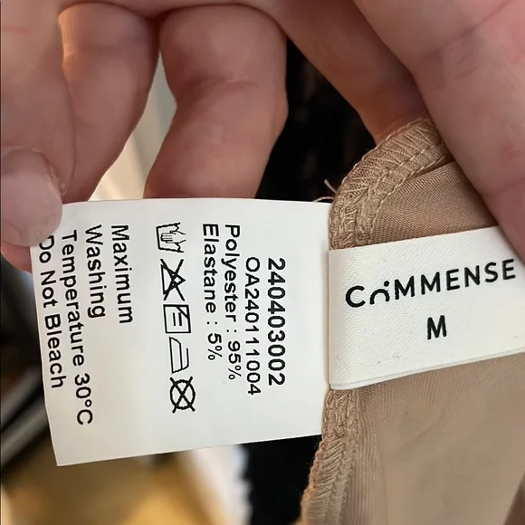 Commense Black and Cream Sleeveless Sheath Maxi Dress - Picture 5 of 6